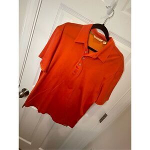 Robert Graham men’s polo T-shirt size XL Orange knowledge wisdom truth